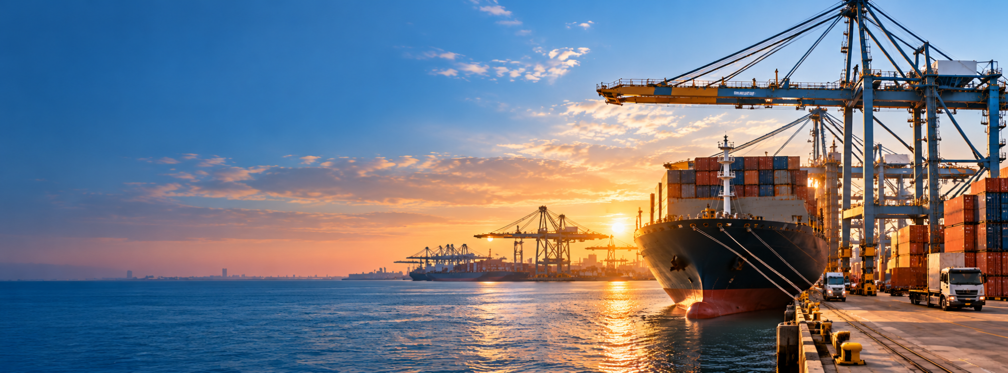 Commercial port and petroleum supply infrastructure